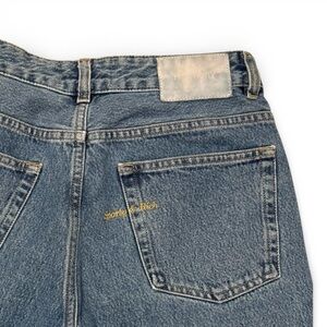 Sporty & Rich Classic Blue Jeans with Gold Logo